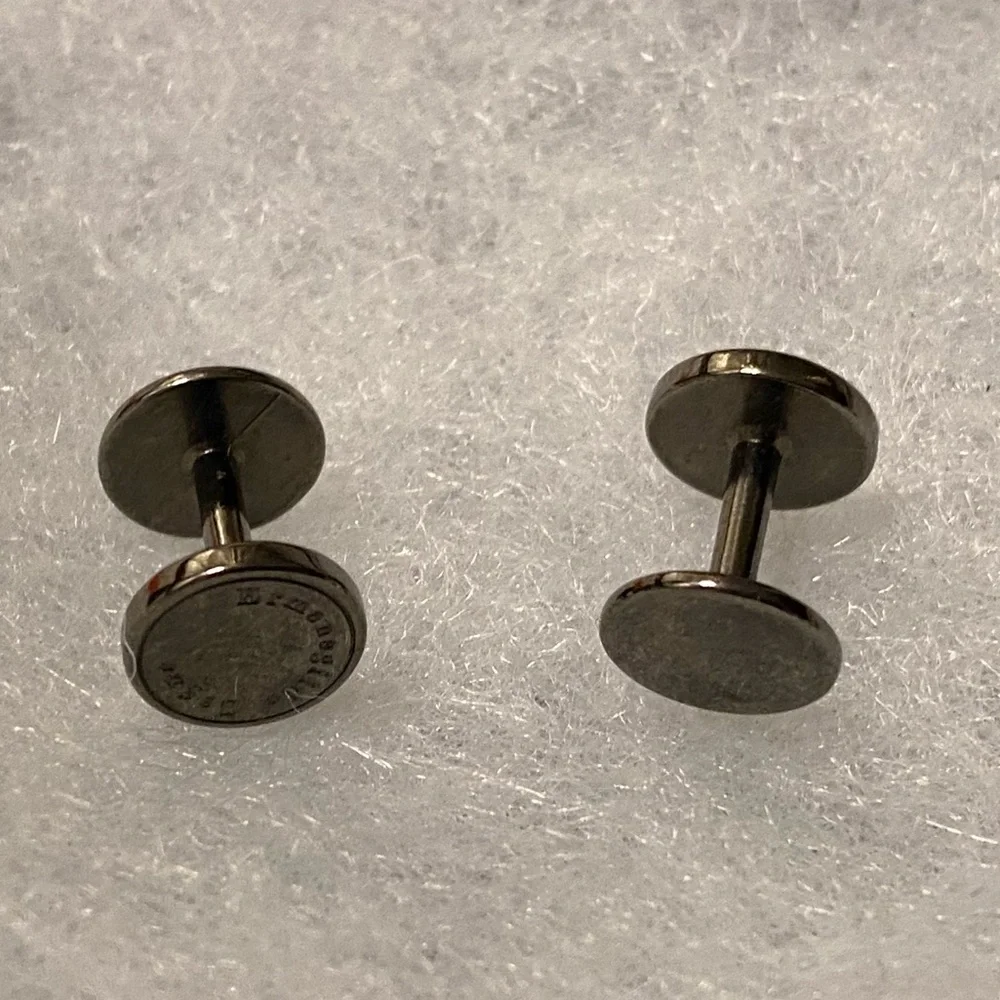 Ermenegildo Zegna stainless steel Cufflinks